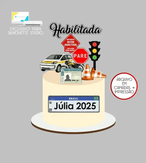 1081 - Arquivo Topo de Bolo Habilitada Habilitação Cnh
