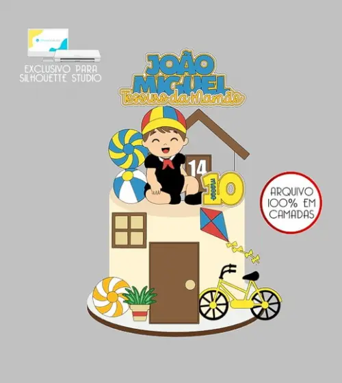 1423 - Arquivo Topo de Bolo Kiko Quico Chaves