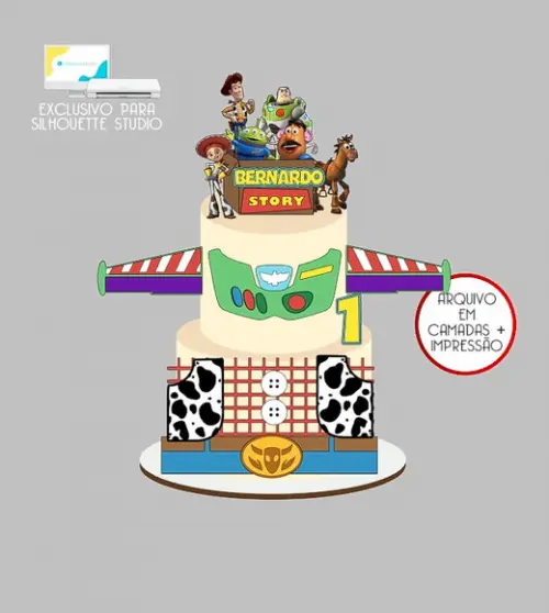 1469 - Arquivo Topo de Bolo Toy Story