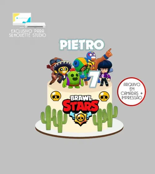 1544 - Arquivo Topo de Bolo Brawl Stars