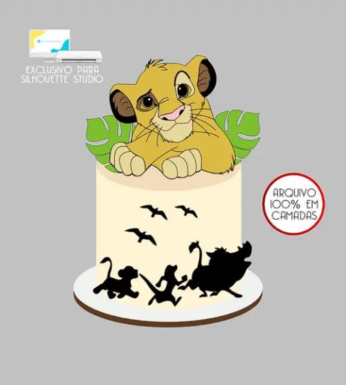 184 - Arquivo Topo de Bolo o Rei Leão Simba