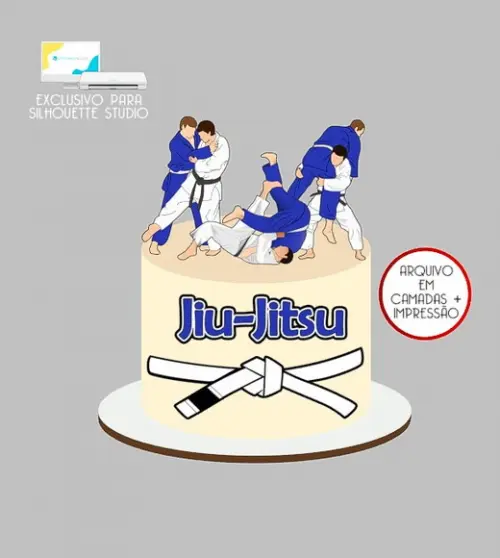 1868 - Arquivo Topo de Bolo Jiu-jítsu