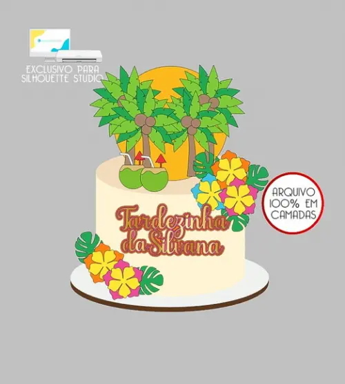 200 - Arquivo Topo de Bolo Praia Tardezinha