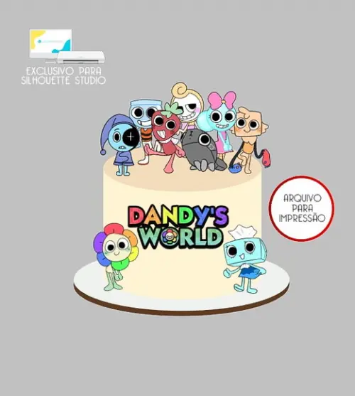 2012 - Arquivo Topo de Bolo Dandy's World