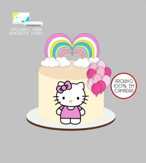 2015 - Arquivo Topo de Bolo Hello Kitty