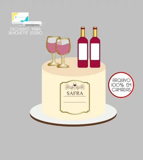 2013 - Arquivo Topo de Bolo Safra Vinho