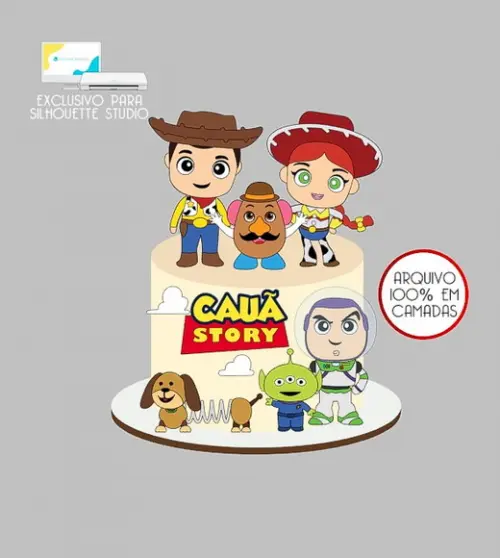 2067 - Arquivo Topo de Bolo Toy Story Baby