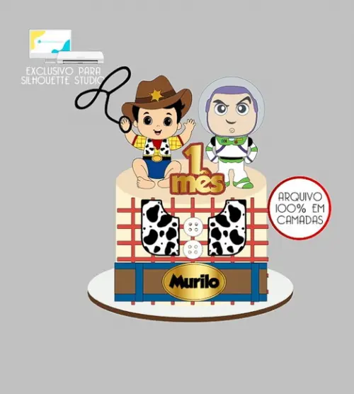2068 - Arquivo Topo de Bolo Toy Story Baby