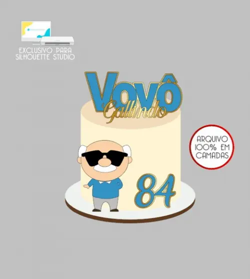 2369 - Arquivo Topo de Bolo Vovô