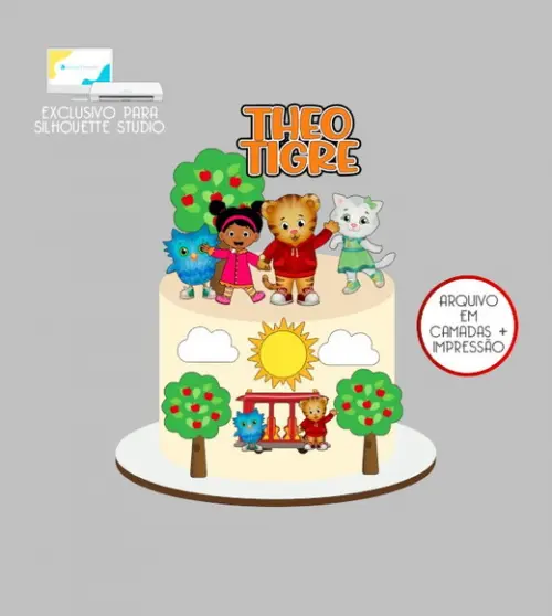 2376 - Arquivo Topo de Bolo Daniel Tigre