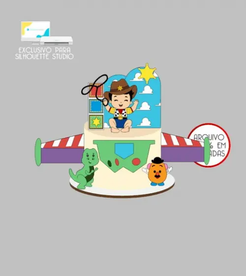 2430 - Arquivo Topo de Bolo Toy Story Baby