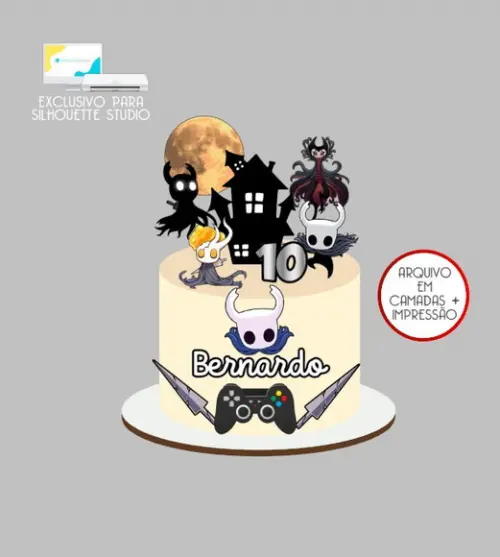 2580 - Arquivo Topo de Bolo Hollow Knight