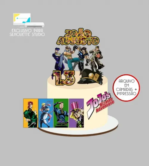 2612 - Arquivo Topo de Bolo Jojo's Bizarre Adventure