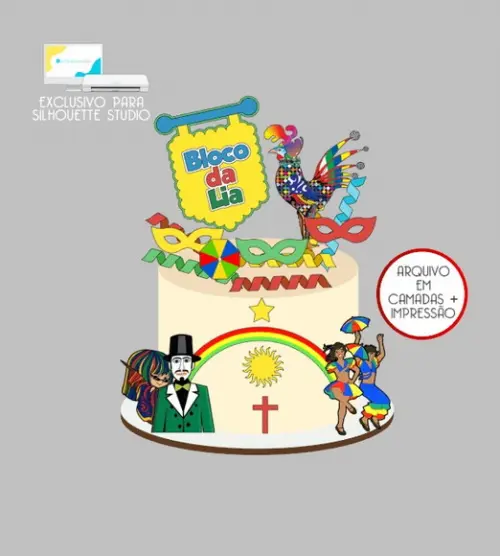 2664 - Arquivo Topo de Bolo Carnaval de Pernambuco