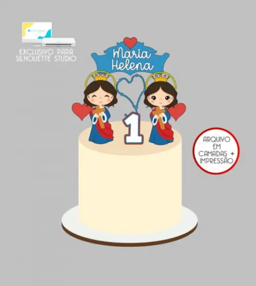 2747 - Arquivo Topo de Bolo Santa Helena