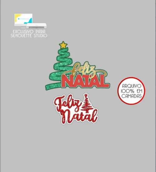 3101 - Arquivo Topo de Bolo Feliz Natal