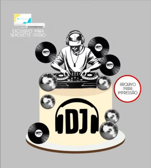 3146 - Arquivo Topo de Bolo Dj Música