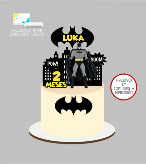 3419 - Arquivo Topo de Bolo Batman