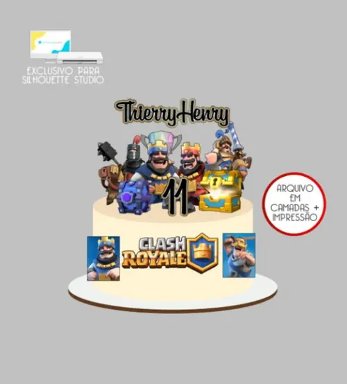 3495 - Arquivo Topo de Bolo Clash Royale