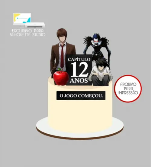 3548 - Arquivo Topo de Bolo Death Note