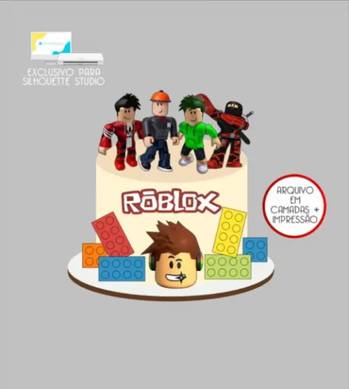 3582 - Arquivo Topo de Bolo Roblox