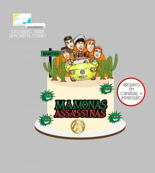 3742 - Arquivo Topo de Bolo Mamonas Assassinas