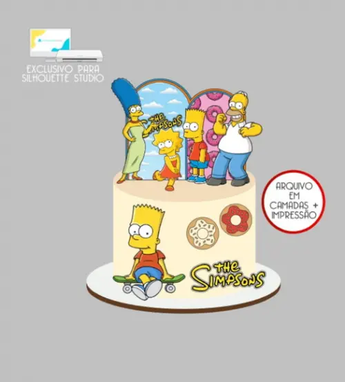 3787 - Arquivo Topo de Bolo os Simpsons