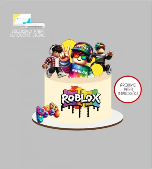 3802 - Arquivo Topo de Bolo Roblox