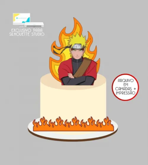 3871 - Arquivo Topo de Bolo Naruto