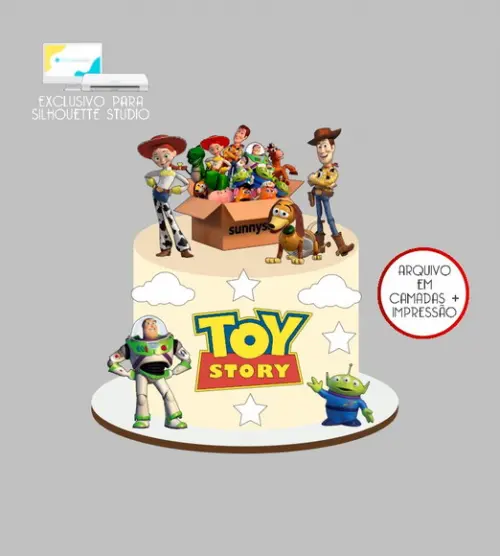 3918 - Arquivo Topo de Bolo Toy Story