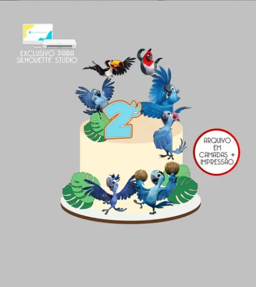 3931 - Arquivo Topo de Bolo Rio Filme Arara Azul