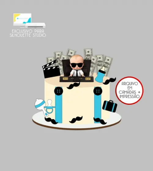 3954 - Arquivo Topo de Bolo o Poderoso Chefinho Dinheiro