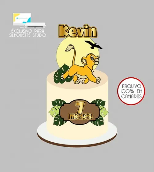 397 - Arquivo Topo de Bolo o Rei Leão Simba