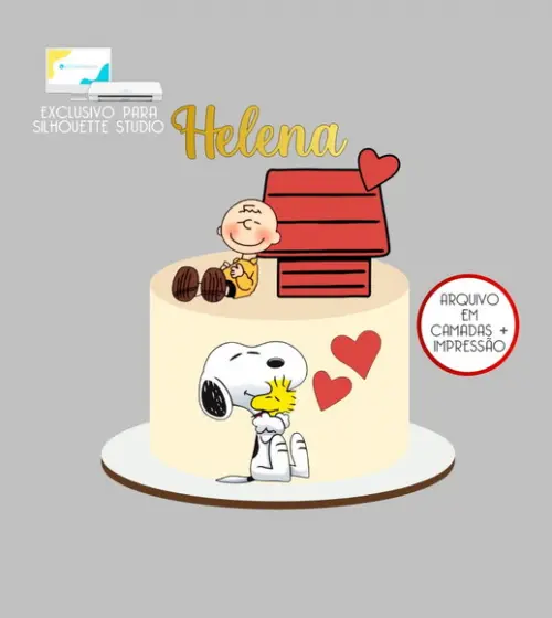 4001 - Arquivo Topo de Bolo Snoopy