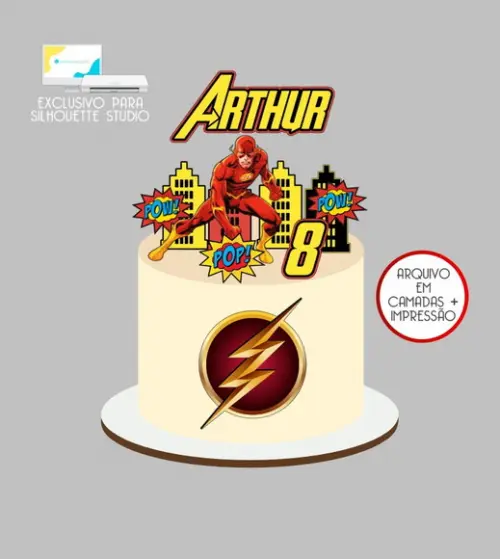 4086 - Arquivo Topo de Bolo Flash