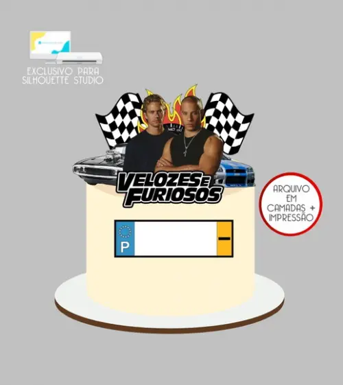 4218 - Arquivo Topo de Bolo Velozes e Furiosos