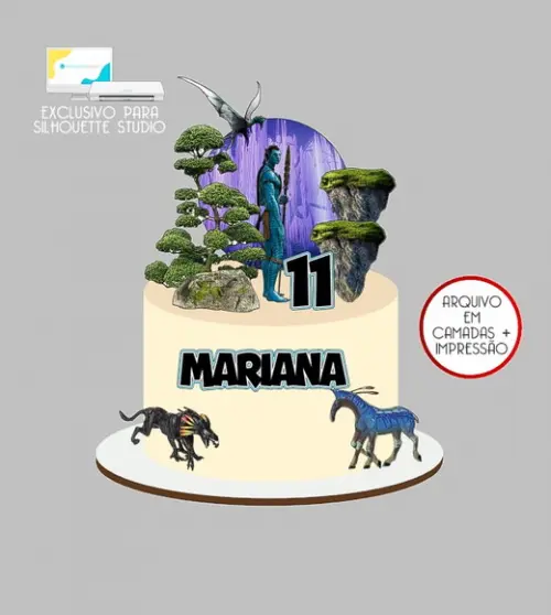 469 - Arquivo Topo de Bolo Avatar