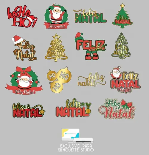519 - Arquivo Combo 15 Topos Natal