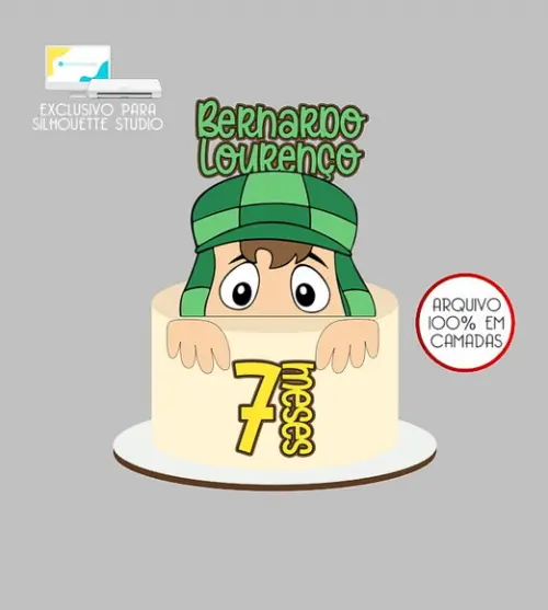 512 - Arquivo Topo de Bolo Chaves