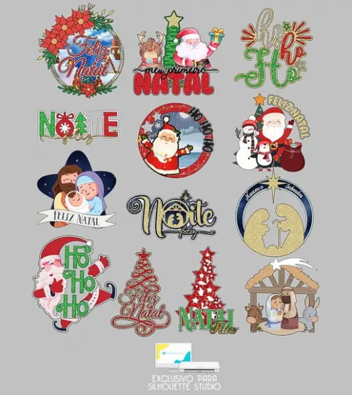 545 - Arquivo Combo 13 Topos Natal