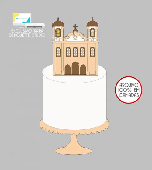93 - Arquivo Topo de Bolo Igreja do Bonfim