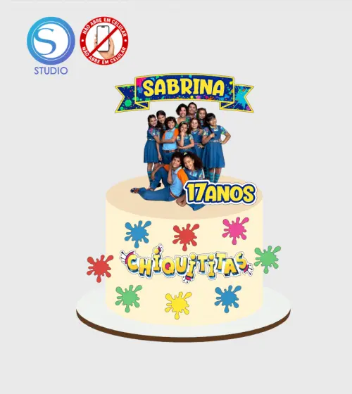 4267 - Arquivo Topo de Bolo Chiquititas