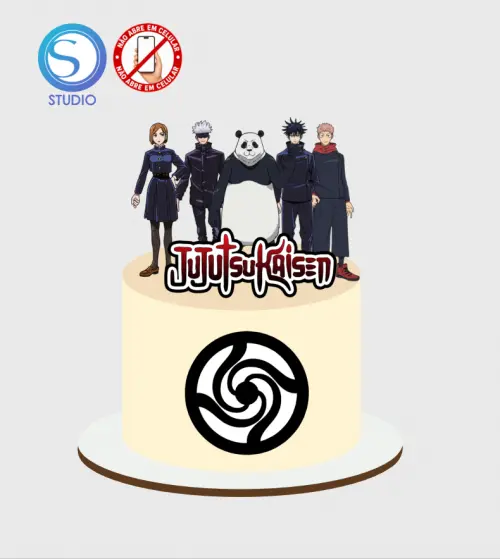 4273 - Arquivo Topo de Bolo Jujutsu Kaisen