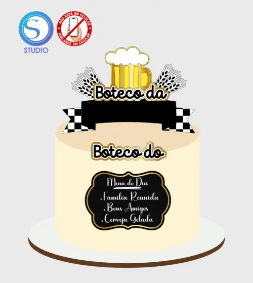4315 - Arquivo Topo de Bolo Boteco