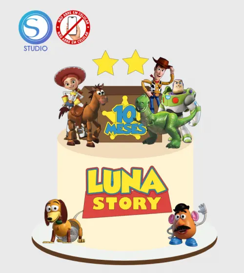 4382 - Arquivo Topo de Bolo Toy Story