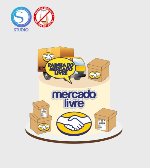 4396 - Arquivo Topo de Bolo Compras Mercado Livre