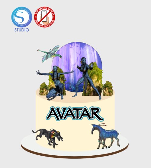 4426 - Arquivo Topo de Bolo Avatar