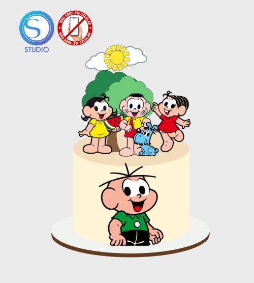 4471 - Arquivo Topo de Bolo a Turma da M Cebolinha