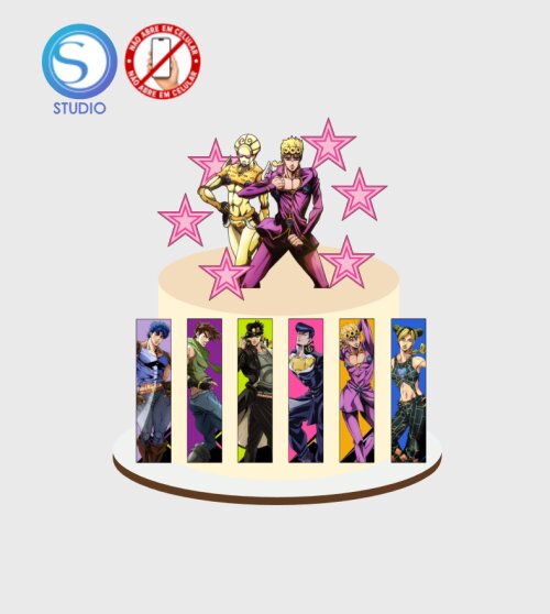 4578 - Arquivo Topo de Bolo Jojo's Bizarre Adventure