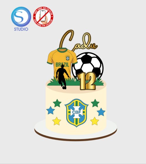 4667 - Arquivo Topo de Bolo Copa do Mundo Brasil
